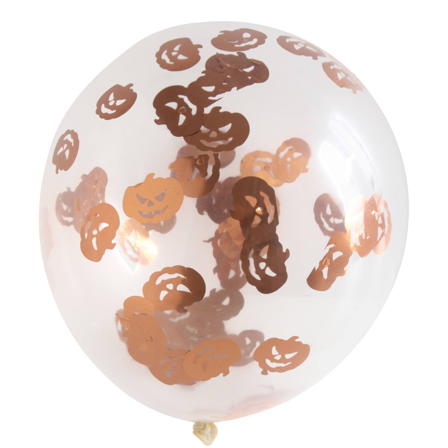 4 palloncini di coriandoli di zucca da 30 cm
