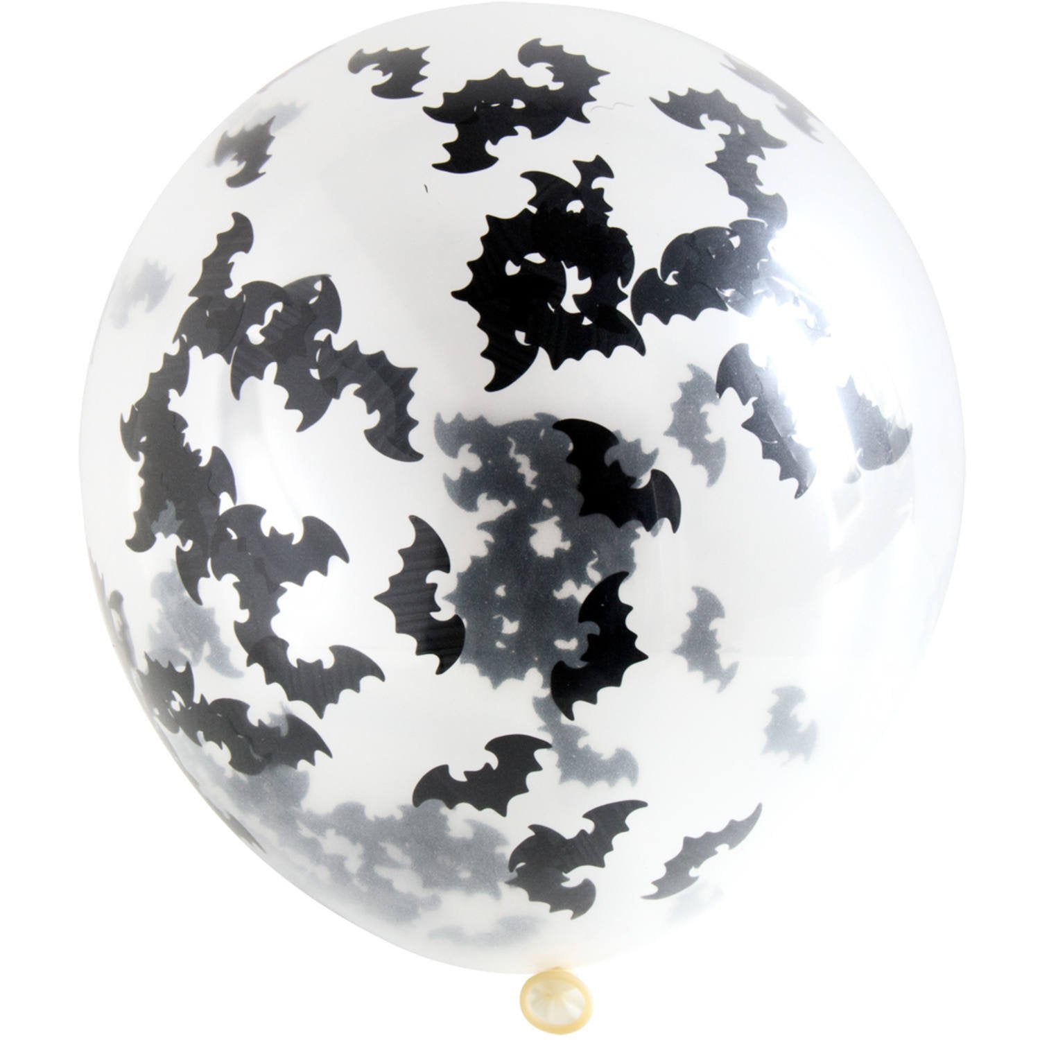4 palloncini da 30 cm pipistrelli di coriandoli