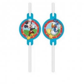 4 PAJITAS DE PAPEL MICKEY