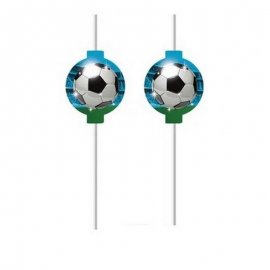 4 PAILLES EN PAPIER POUR SUPPORTERS DE FOOTBALL