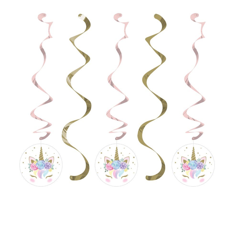 5 pendentifs LIL UNICORN