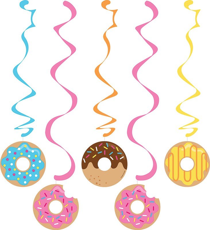 5 DECORAZIONI DA APPENDERE A FORMA DI CIAMBELLA