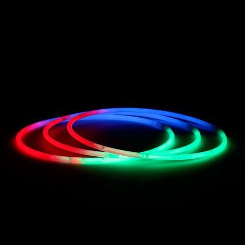 50 Collares Luminosos Tricolor