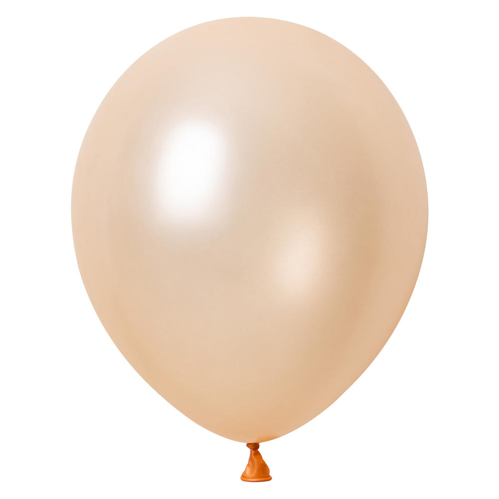 50 Globos Melocotón Metallic 30 cm