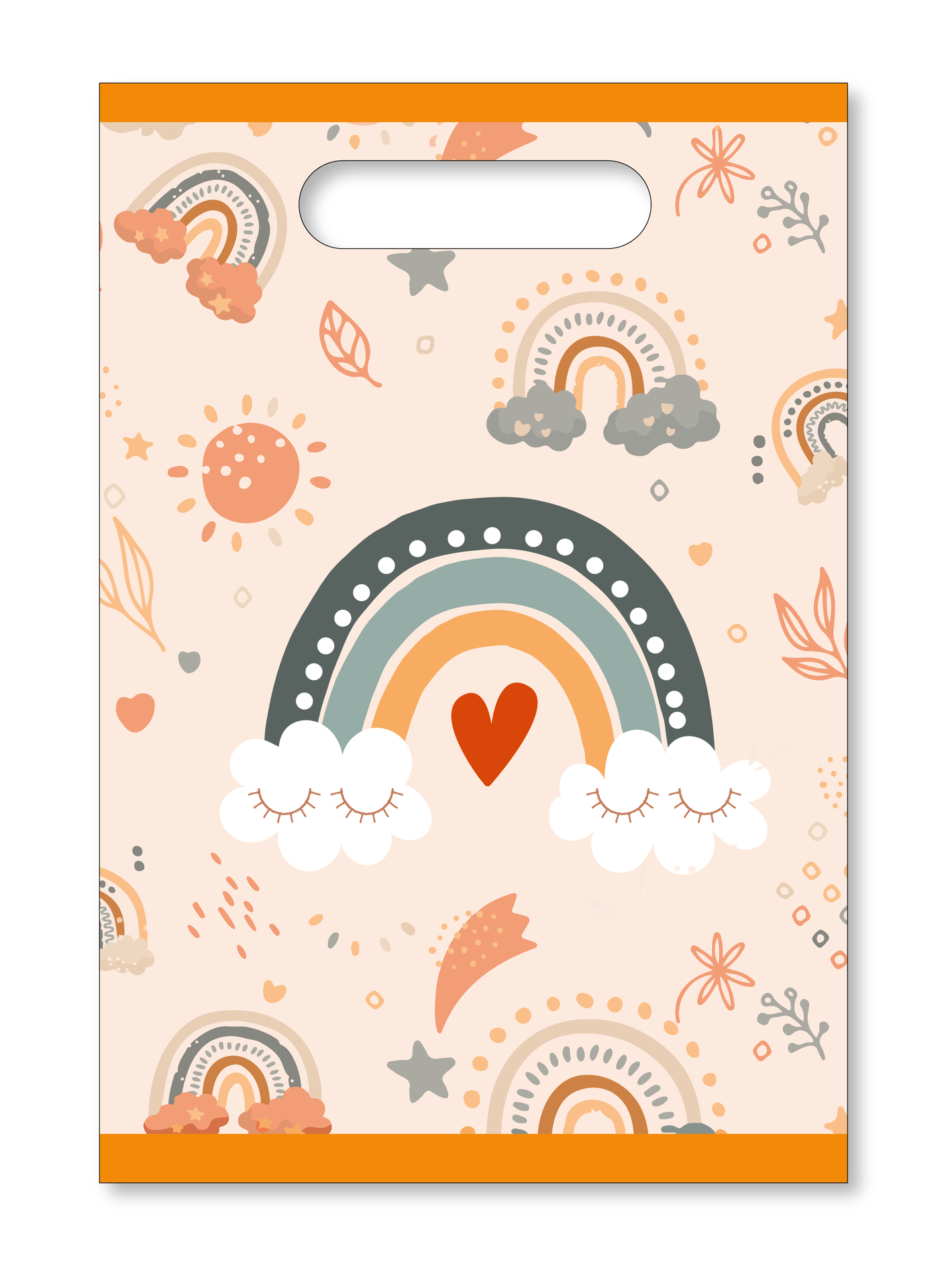 6 Bolsas Boho Rainbow