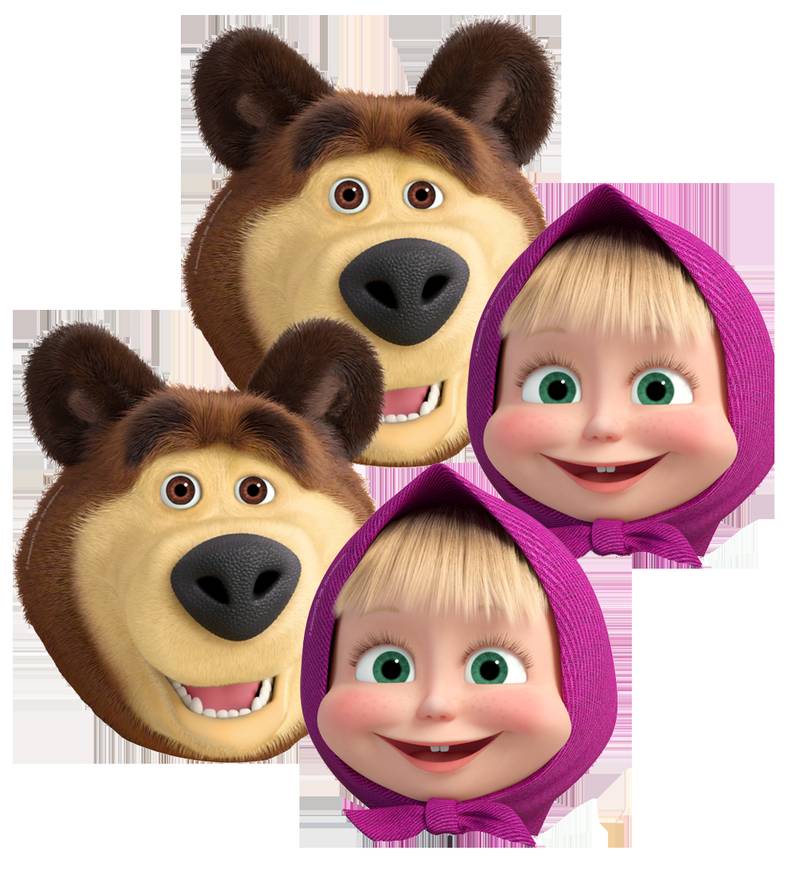 6 maschere di Masha e Orso