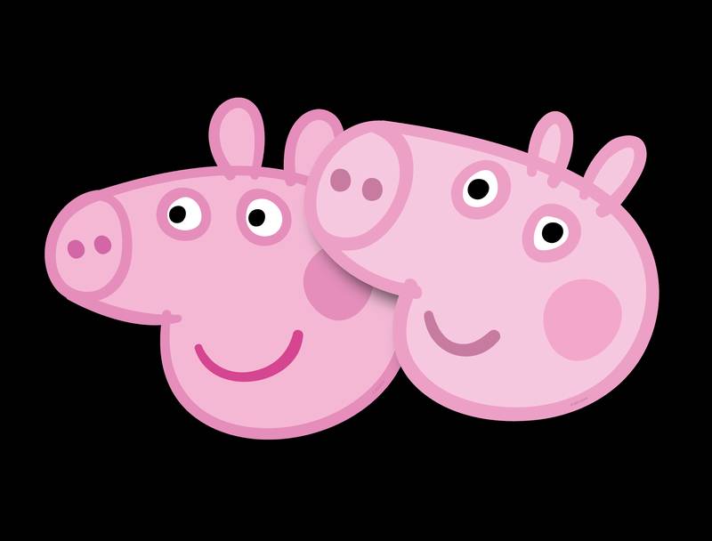 6 maschere di Peppa Pig