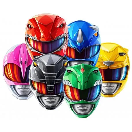 6 Caretas Power Rangers