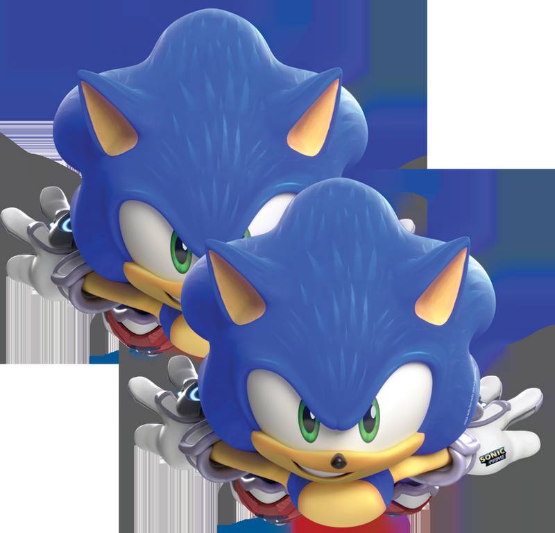 6 masques faciaux Sonic