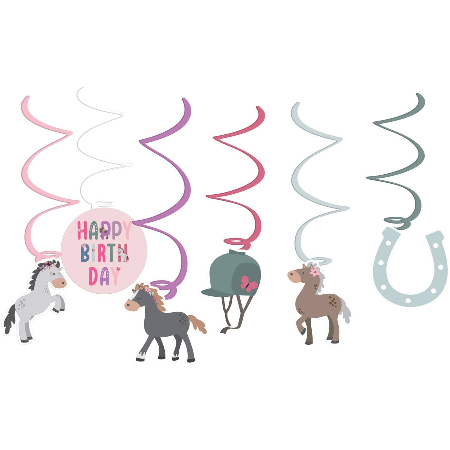 6 Decoraciones Colgantes Caballo