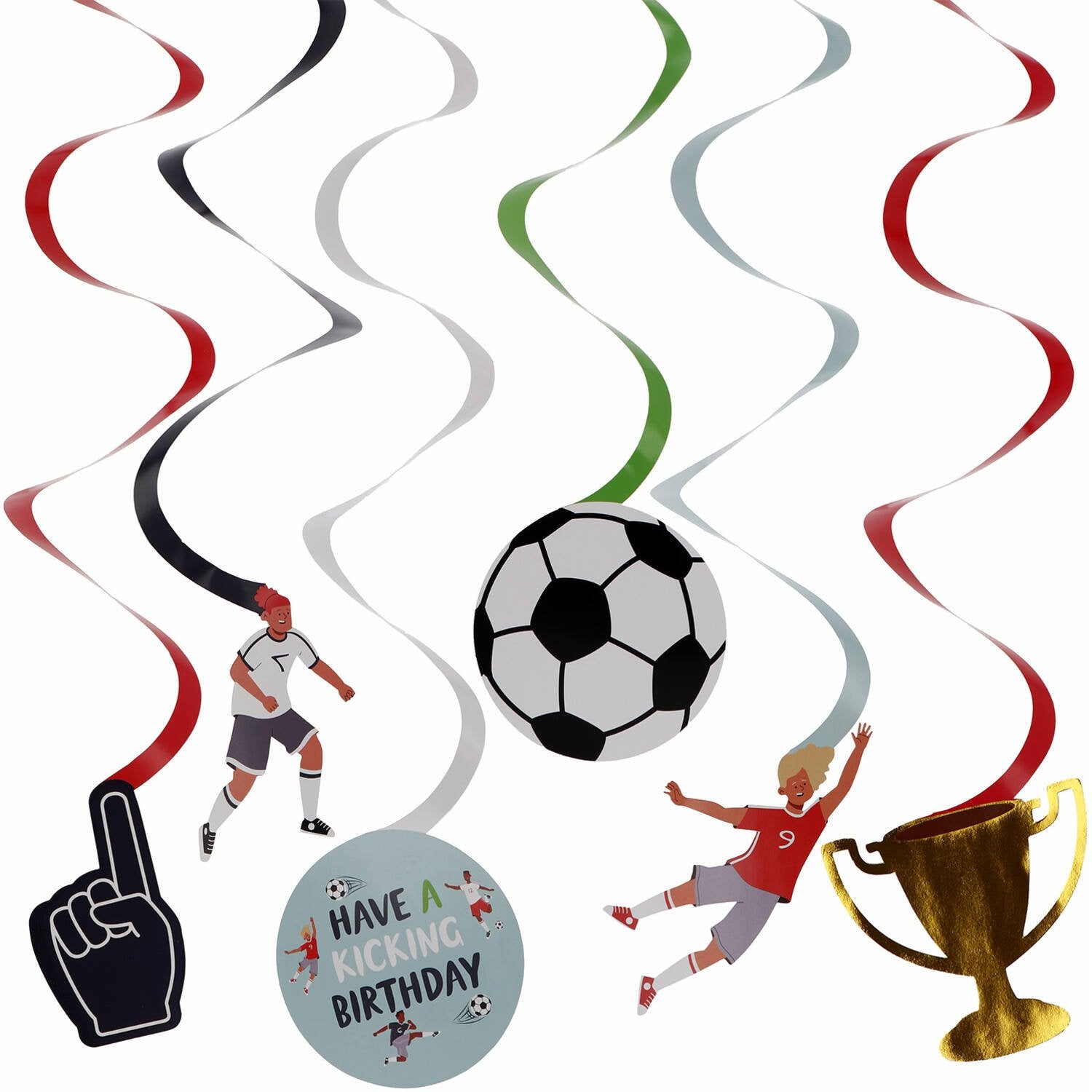 6 Decoraciones Colgantes Fútbol