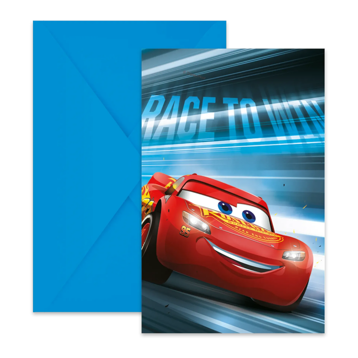 6 INVITACIONES CARS VICTORY