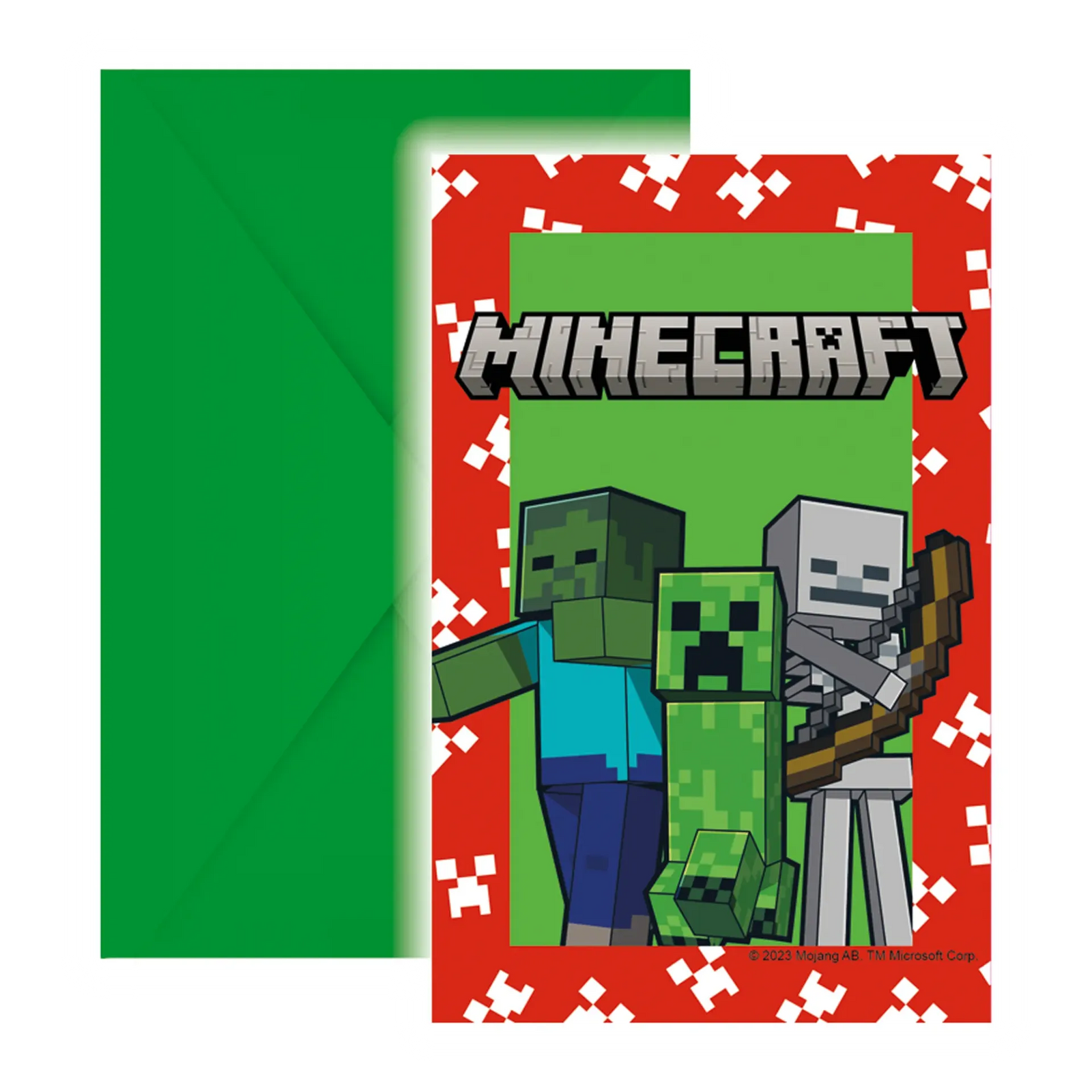 6 INVITACIONES MINECRAFT