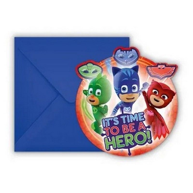 6 INVITI PJ MASKS