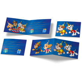 6 Invitaciones Paw Patrol 240 x 80 mm