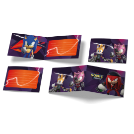 6 Invitaciones Sonic 240 x 80 mm