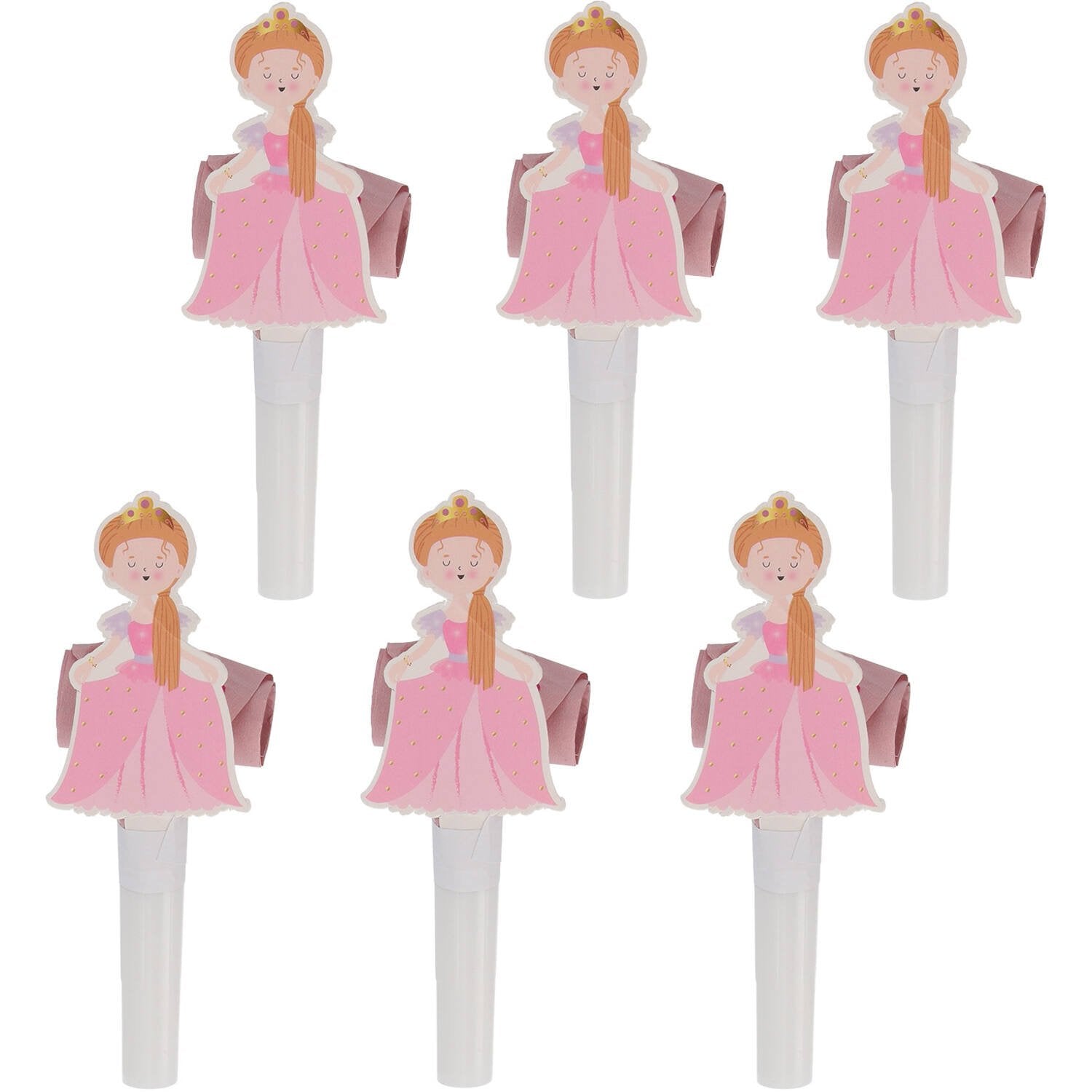 6 Matasuegras Princesas