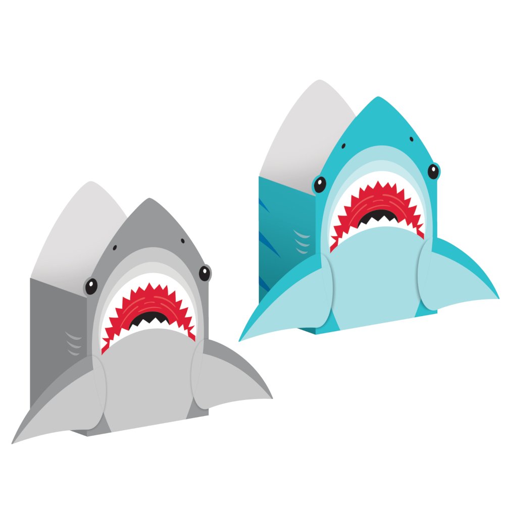 8 sacchetti di carta SHARK PARTY