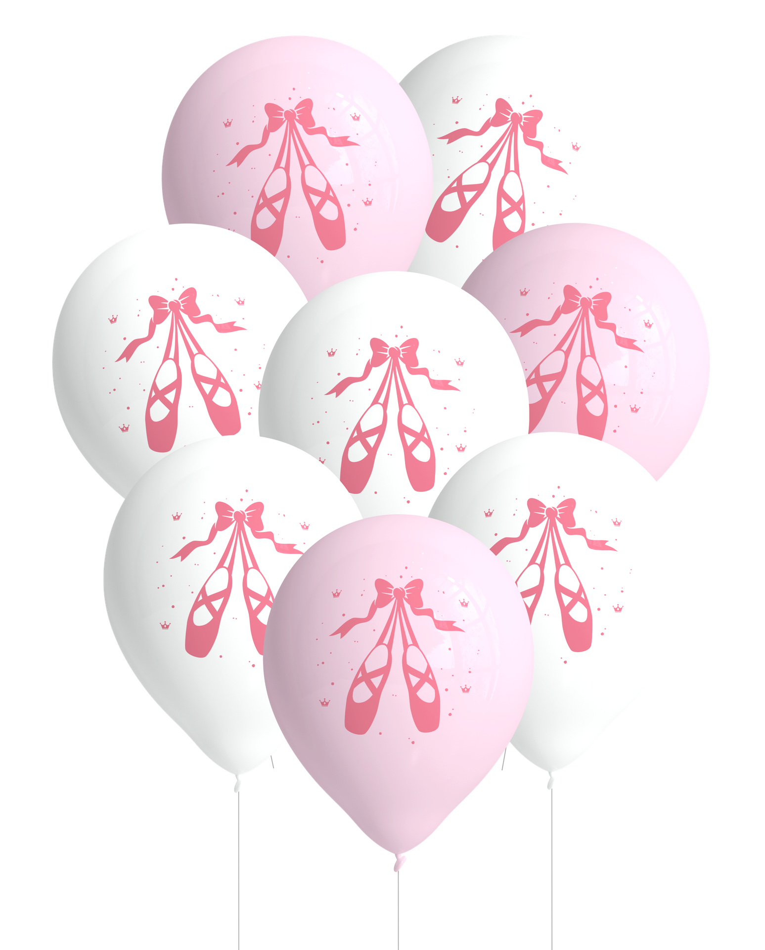8 GLOBOS BALLET PARTY
