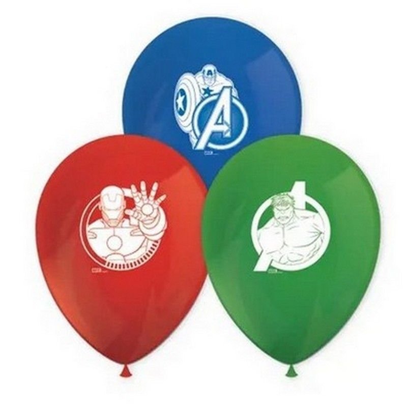 8 BALLONS EN LATEX AVENGERS