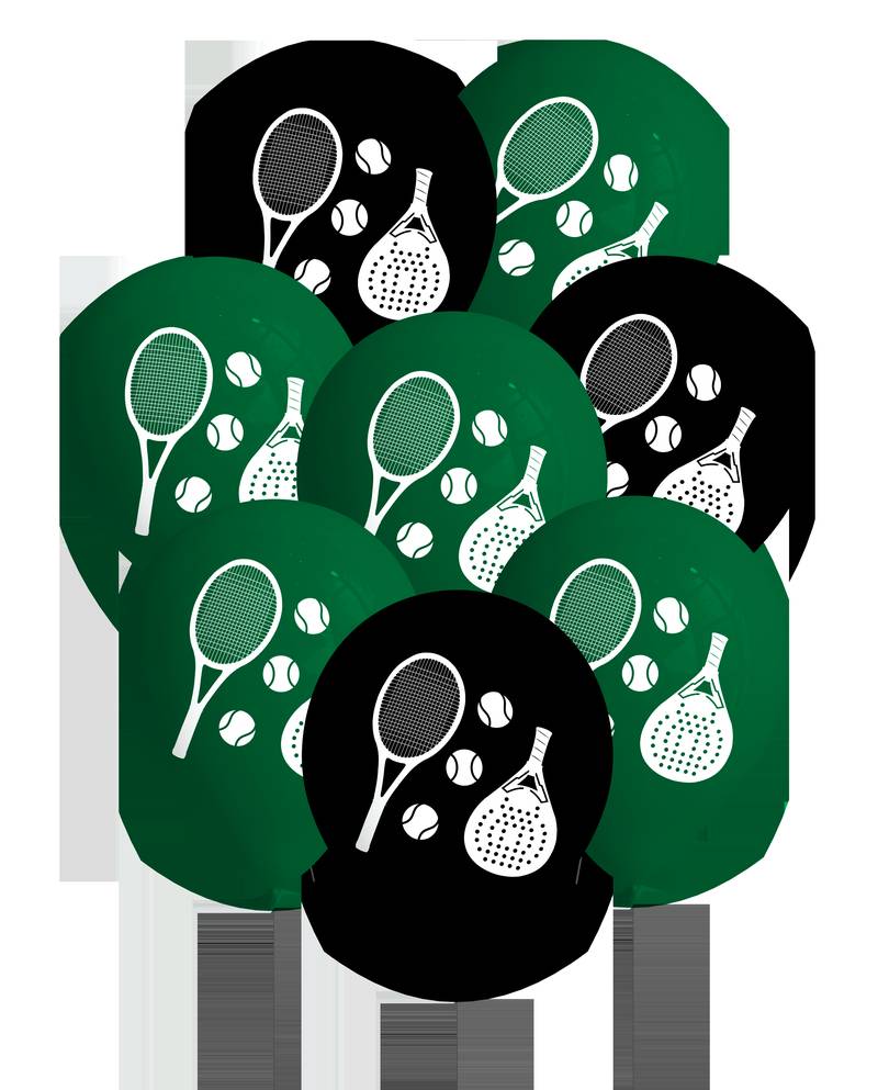 8 GLOBOS LATEX Tenis & Padel