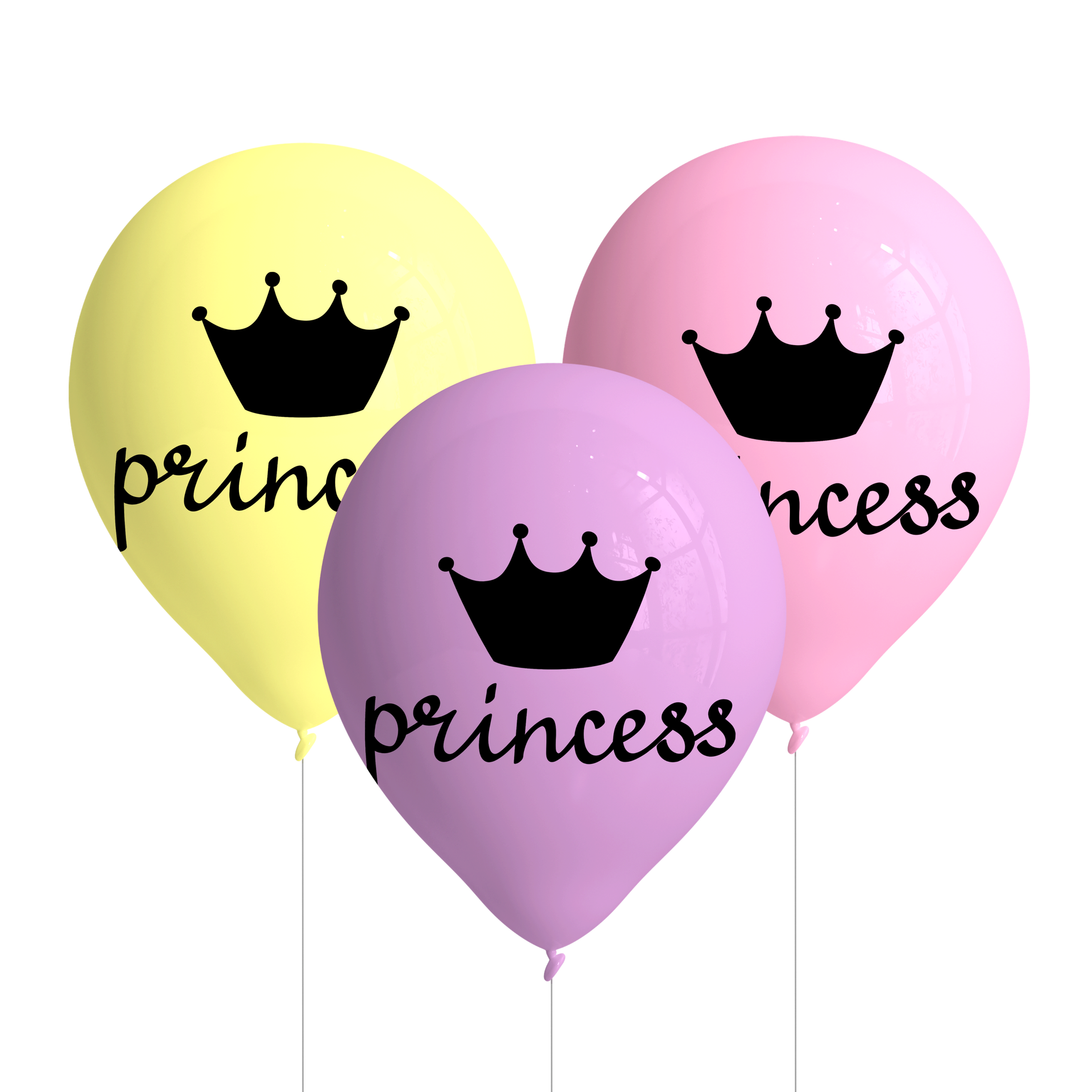 8 GLOBOS SWEET PRINCESS 27 CM