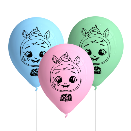 8 Globos Bebés Llorones