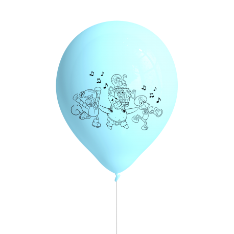 8 Globos Latex Bob Esponja