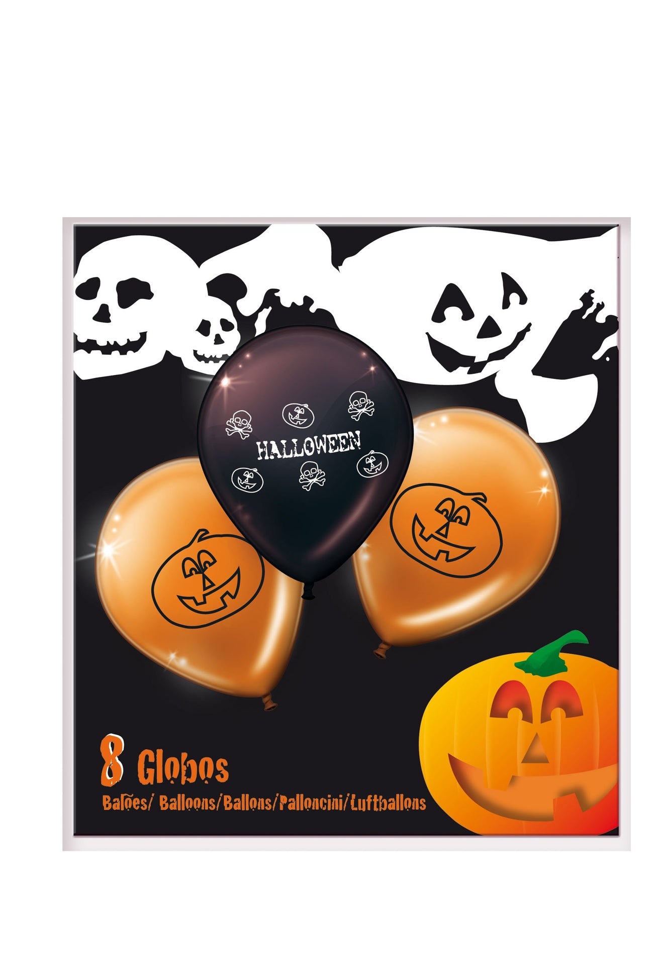 8 palloncini in lattice di Halloween
