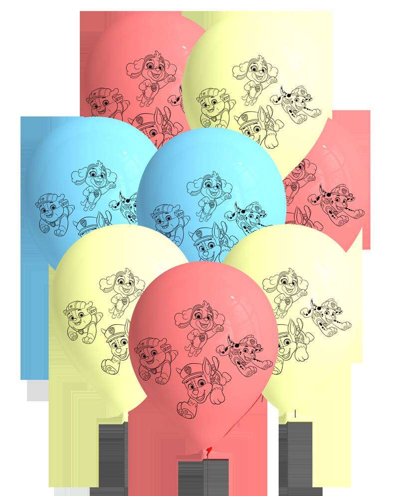 8 Globos Latex Patrulla Canina