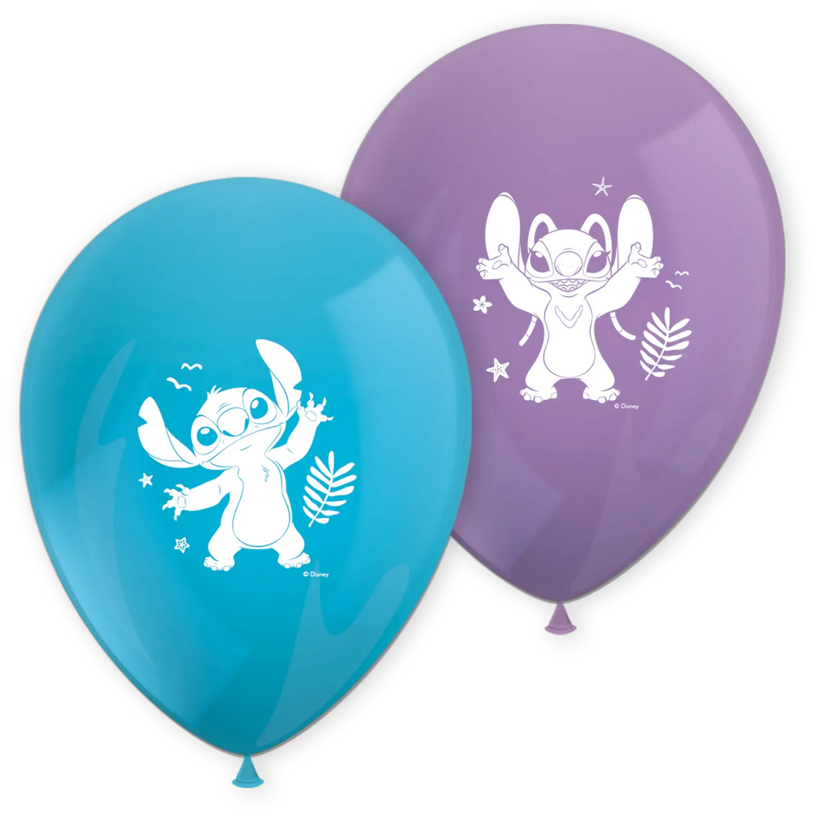 8 Globos Stitch de Látex