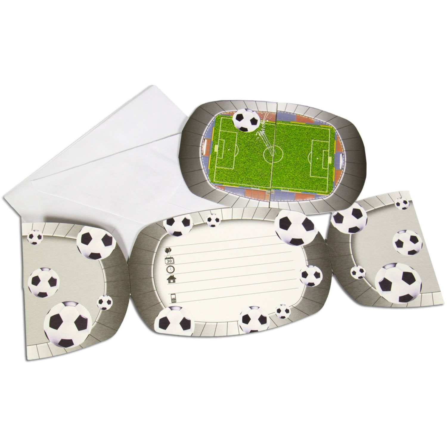 8 inviti da calcio 17 cm