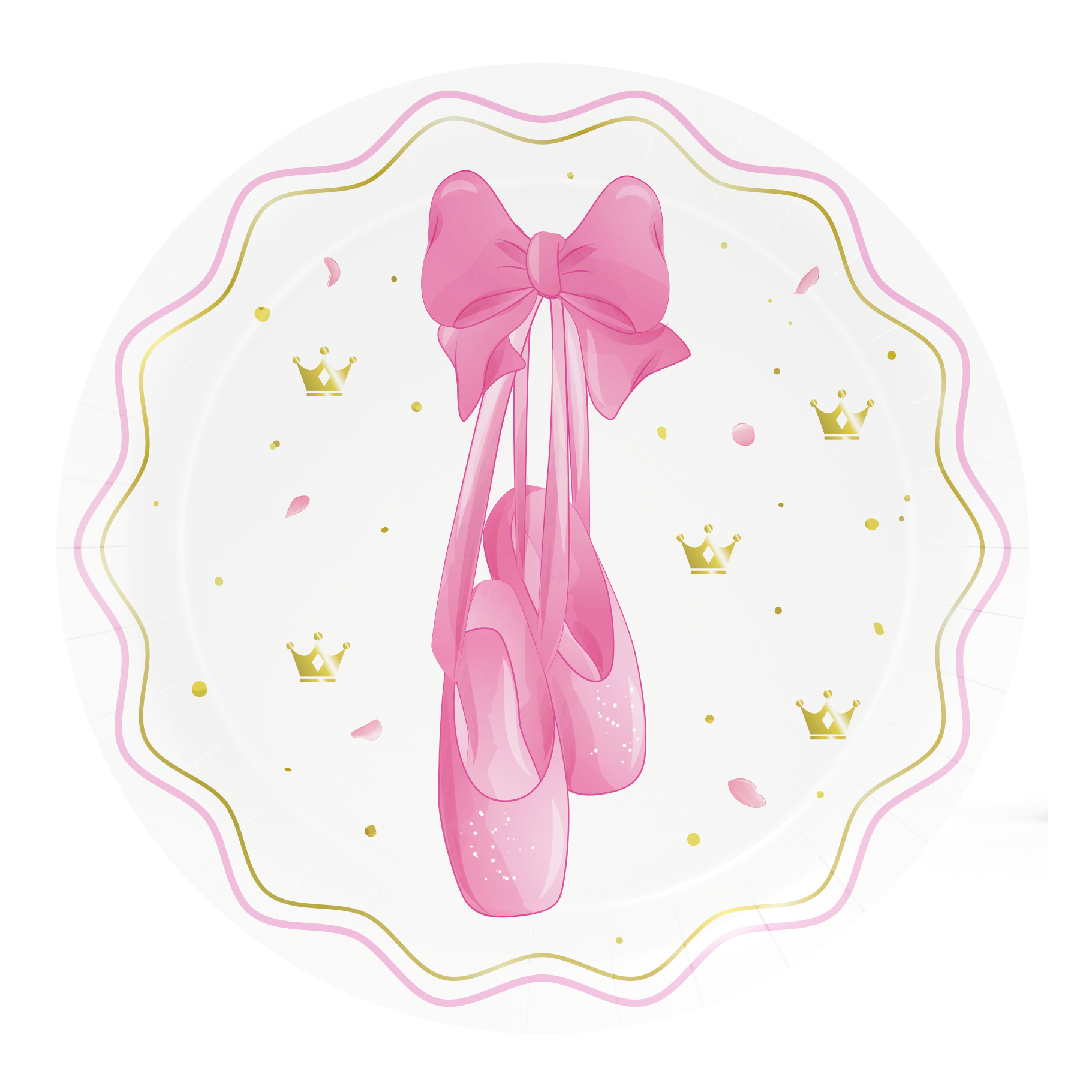 8 Platos 18 cm Ballet Party