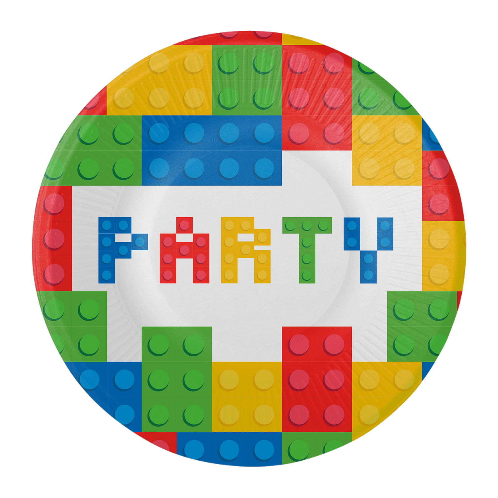 8 ASSIETTES 18 CM BLOCK PARTY