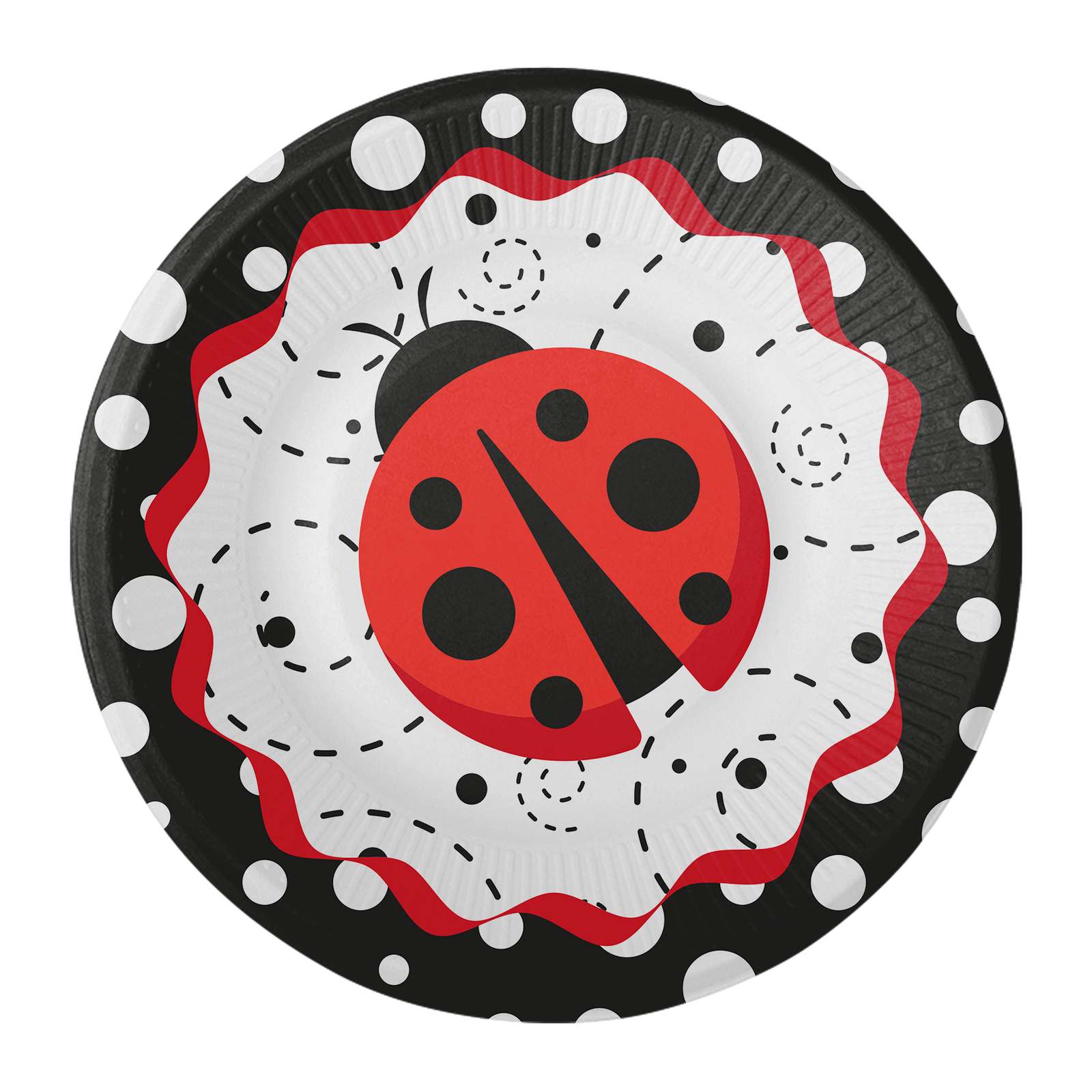 8 PLATOS 18 CM LADYBUG FANCY