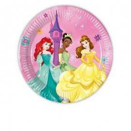 8 PLATOS 20 CM PRINCESAS DISNEY