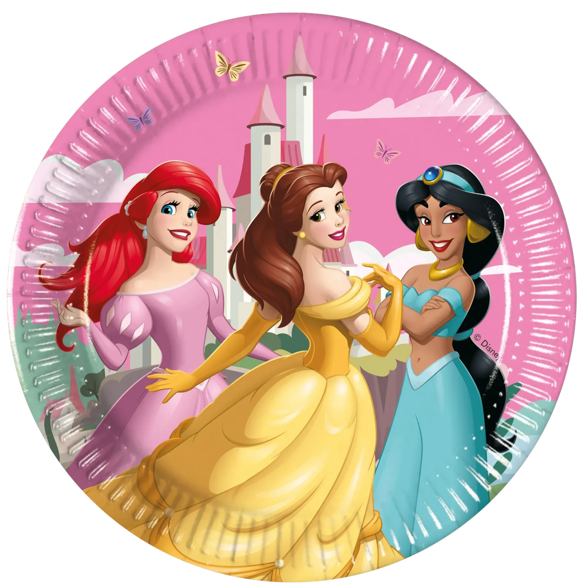 8 PLATOS 20 CM PRINCESAS DISNEY WORLD