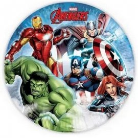8 PLAQUES AVENGERS 23 CM