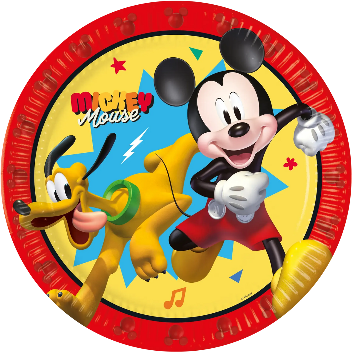 8 PIATTI DIVERTENTI MICKEY 23 CM