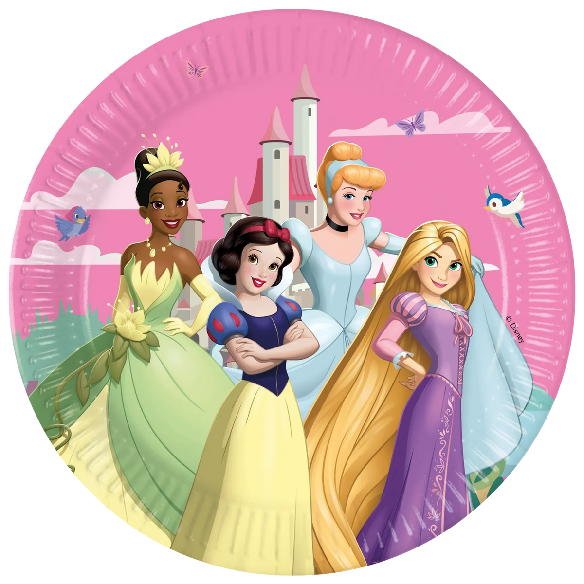 8 PLATOS 23 CM PRINCESAS DISNEY WORLD