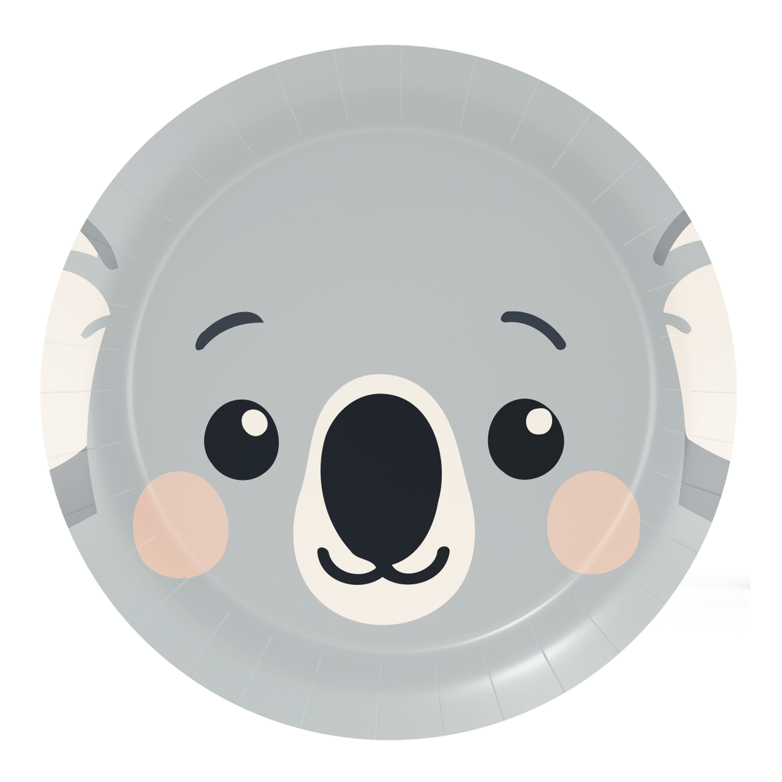 8 Piatti 18 cm KOALA FACCE DI ANIMALI