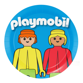 8 piatti Playmobil 18 cm