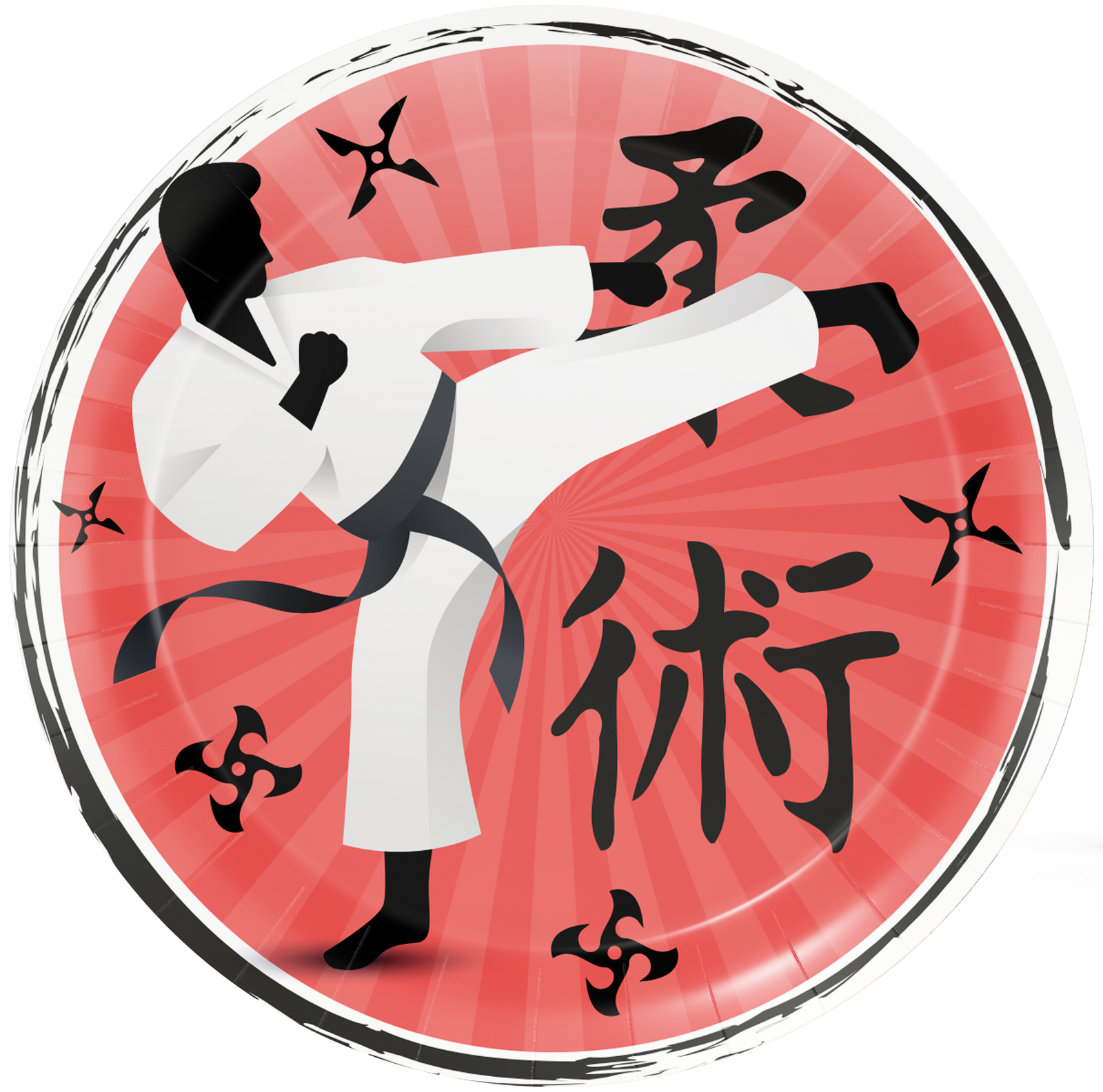 8 Piatti Karate Party 23 cm