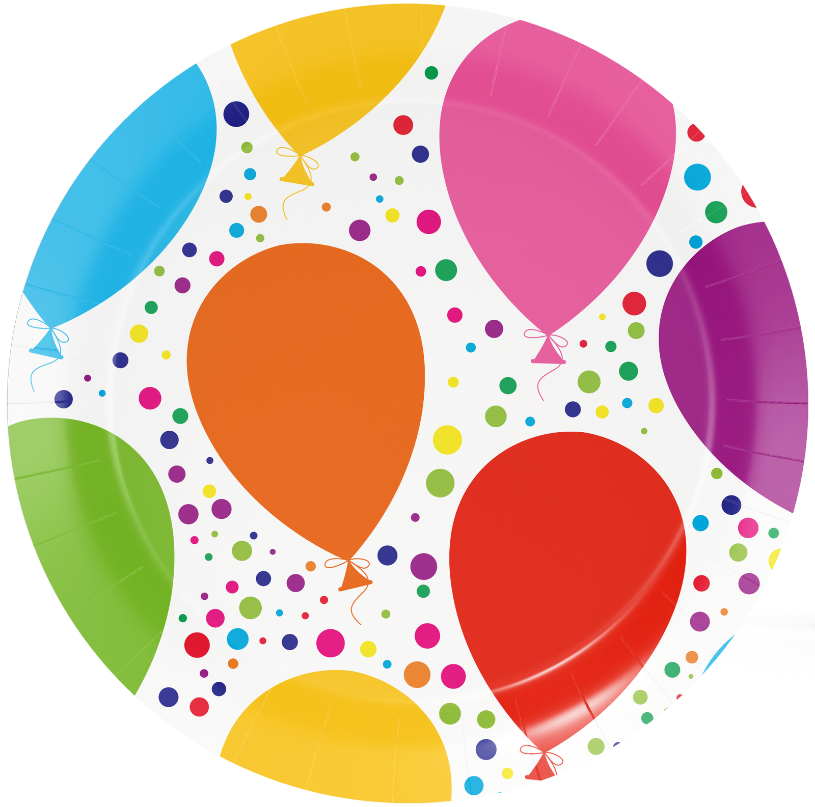 8 Platos Ballon Party 23 cm