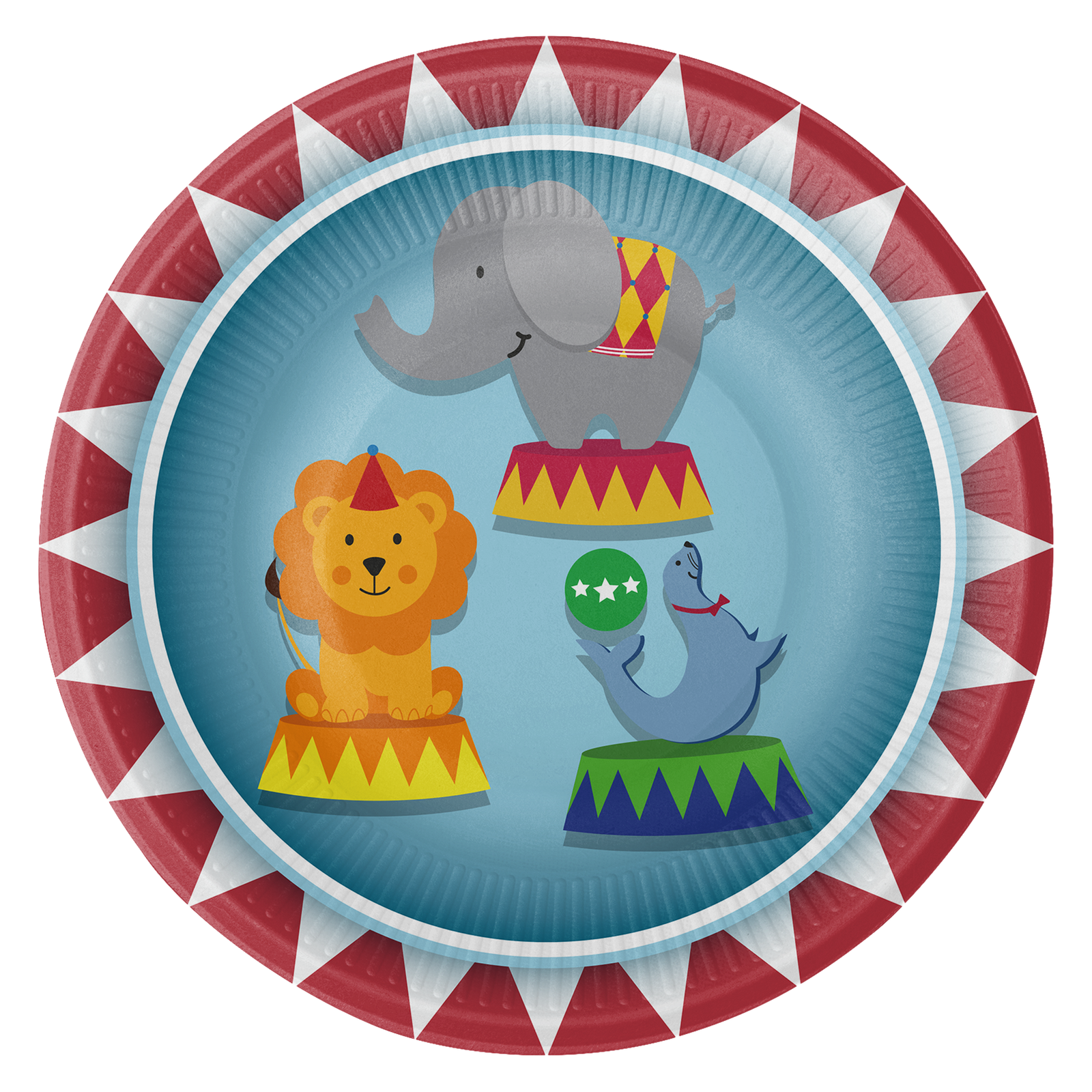 8 assiettes de cirque 18 cm