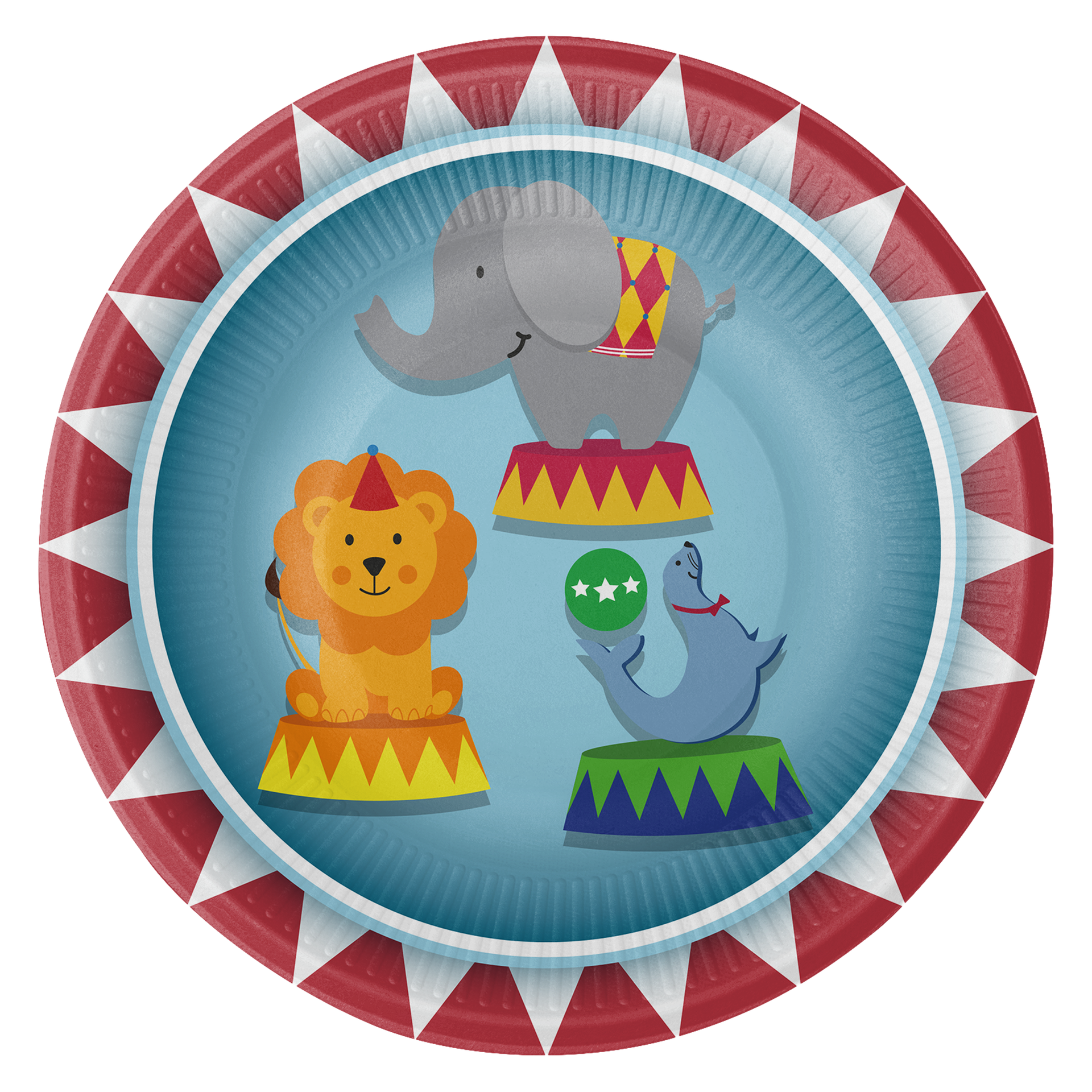 8 Piatti da circo 18 cm