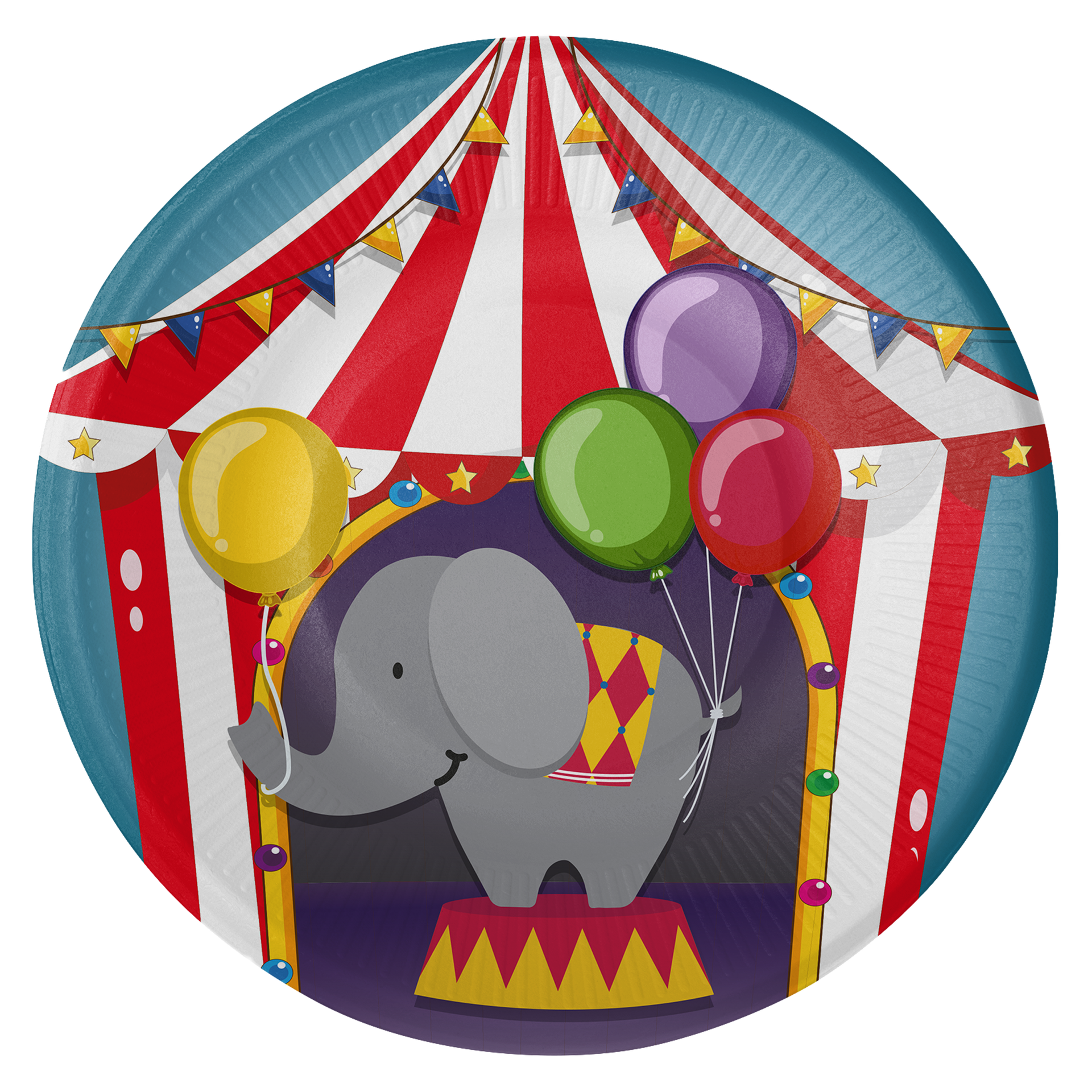 8 Piatti da circo 23 cm