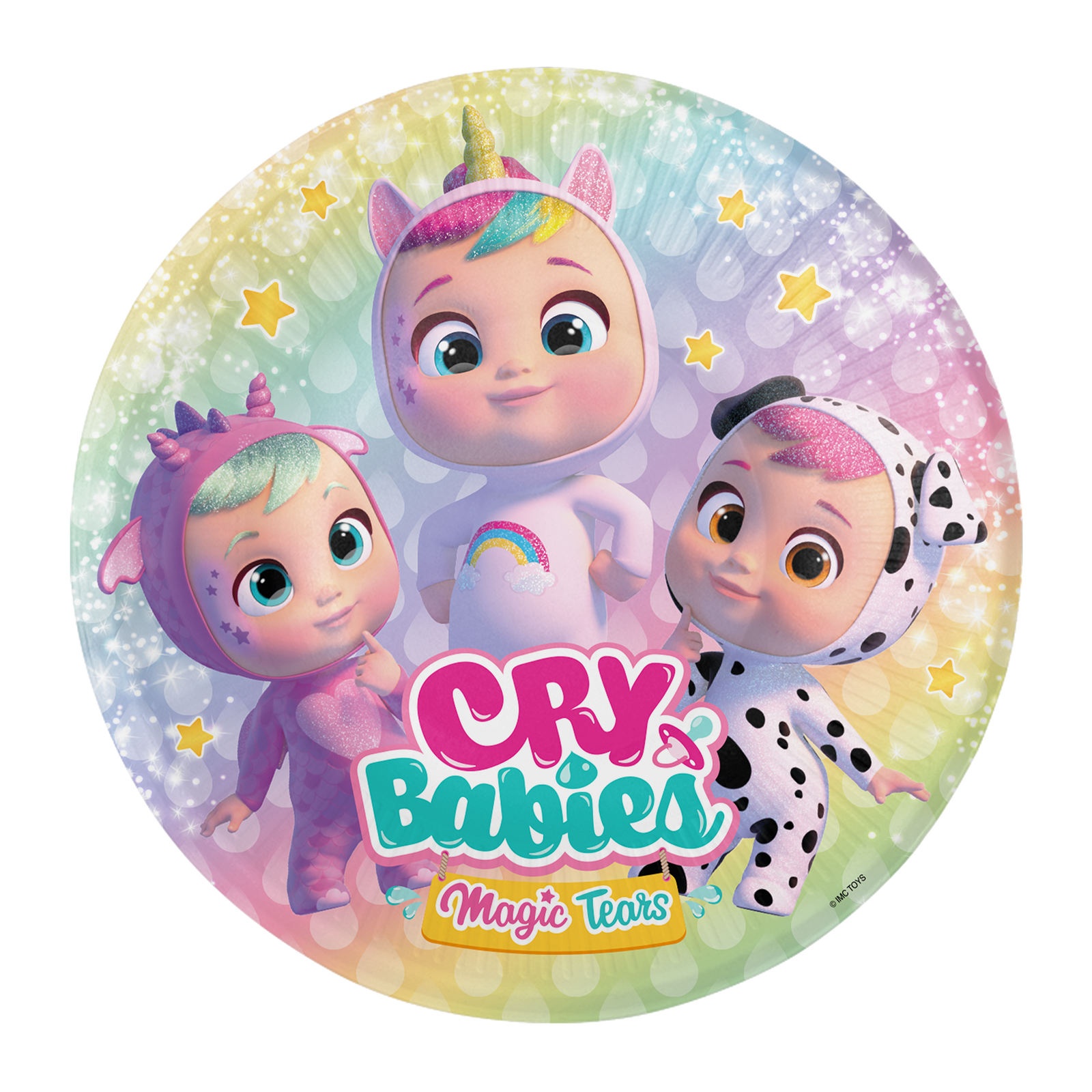 8 assiettes Cry Babies 18 cm