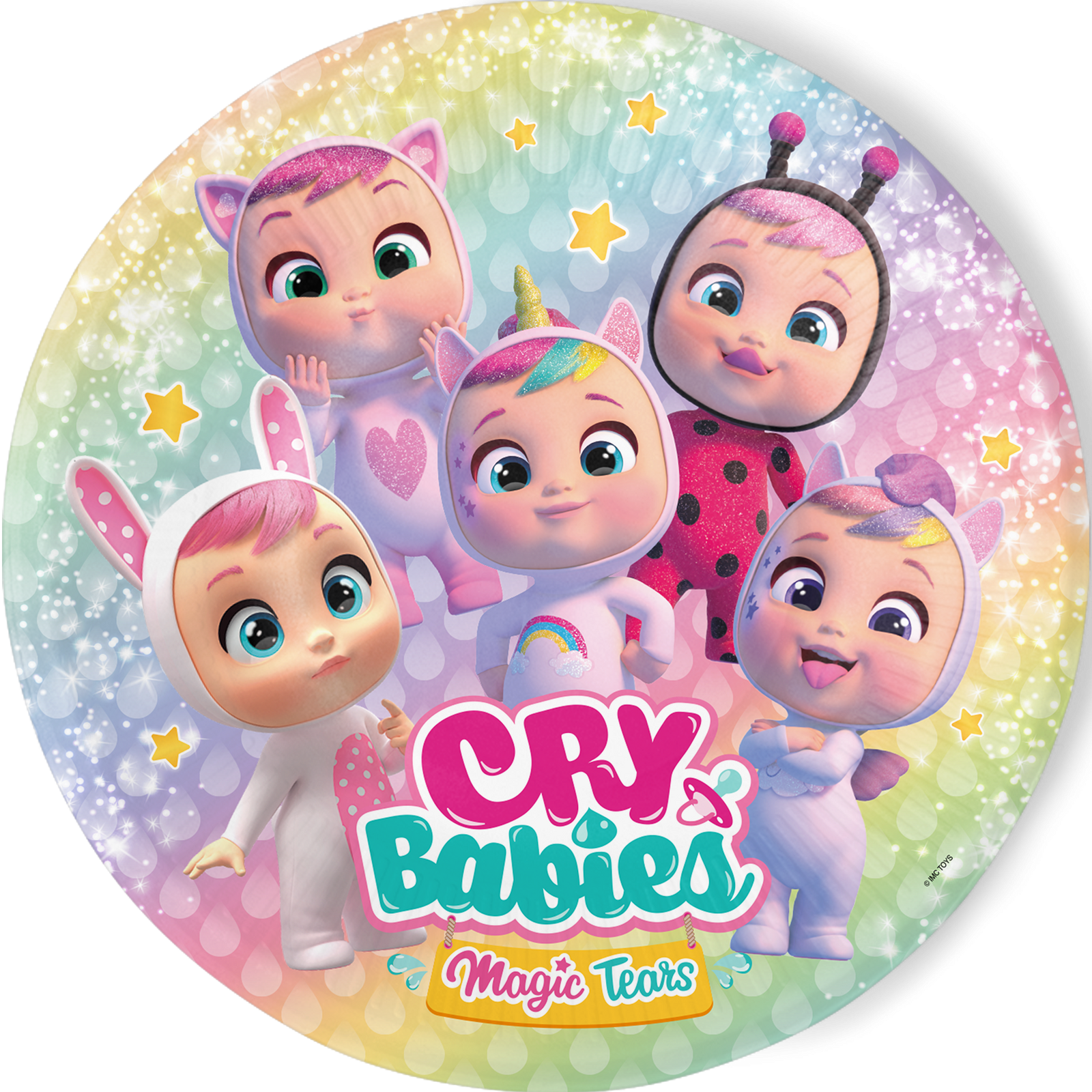 8 assiettes Cry Babies 23 cm