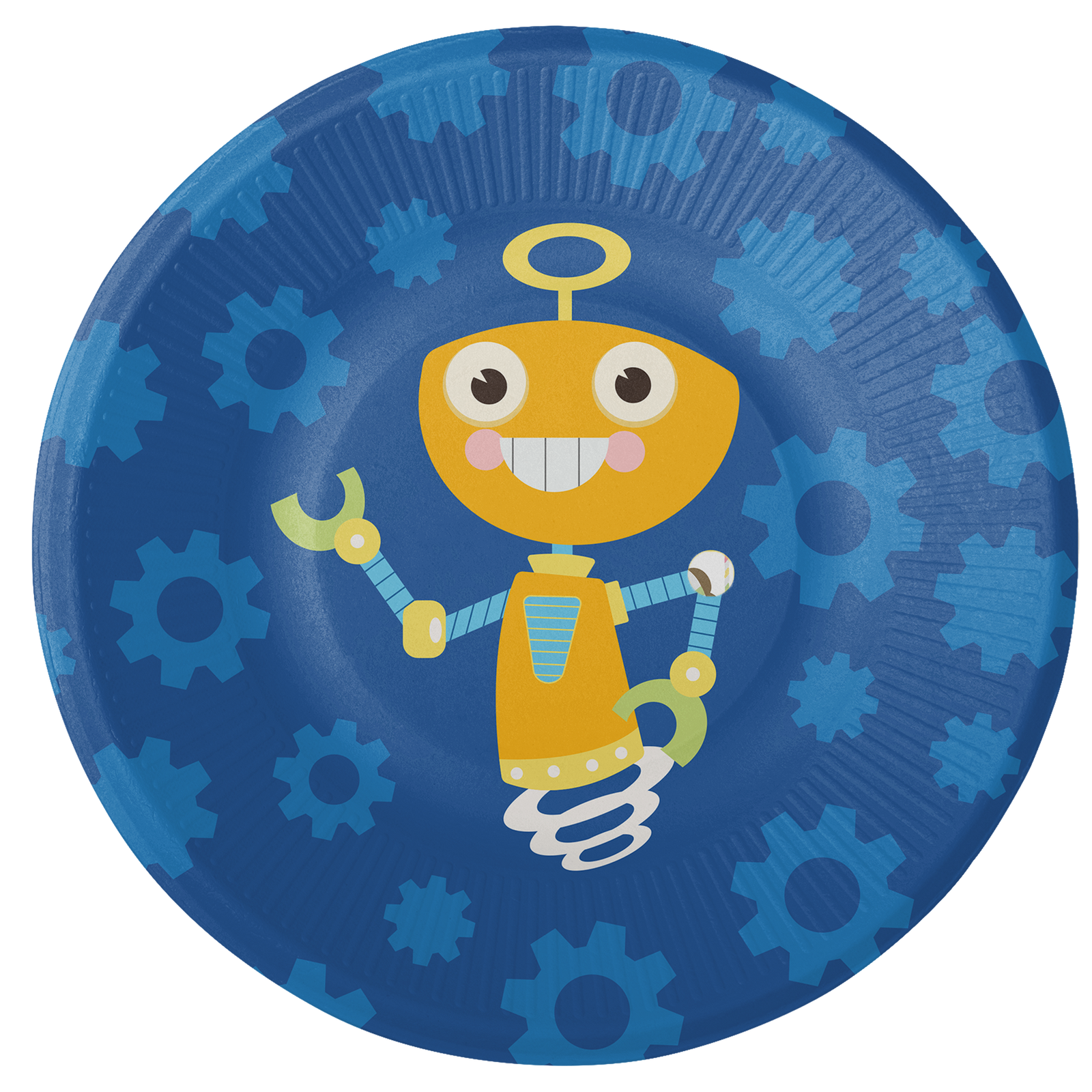 8 Piatti Robot 18 cm